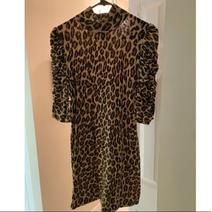 INC Leopard Sweater Dress